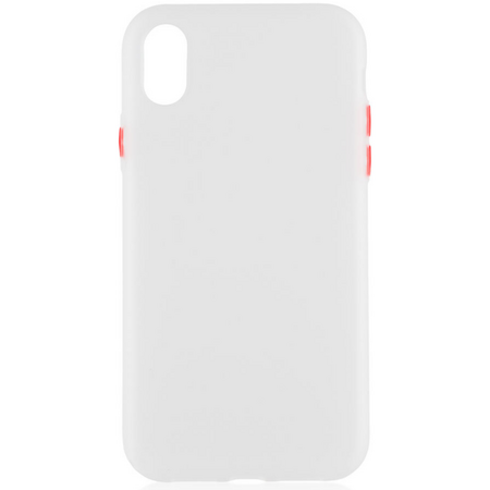 Чехол для iPhone XR Brosco Fresh Бело-красный