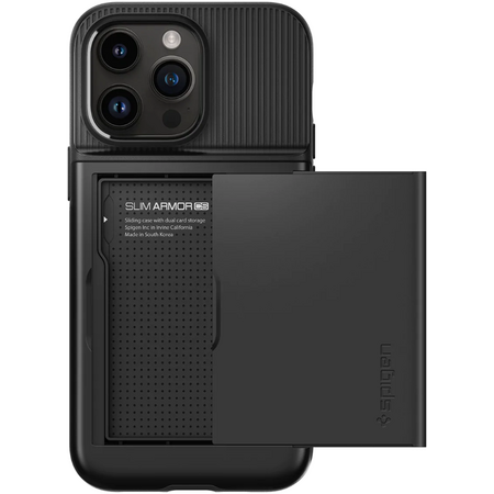 Чехол Spigen Slim Armor CS для iPhone 14 Pro Black, изображение 2