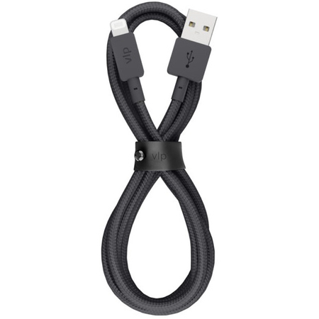 Кабель VLP Nylon USB A - Lightning 1.2m Black, Цвет: Black / Черный
