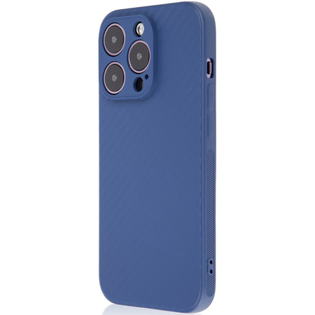 Чехол для iPhone 14 Pro Brosco Carbon Blue