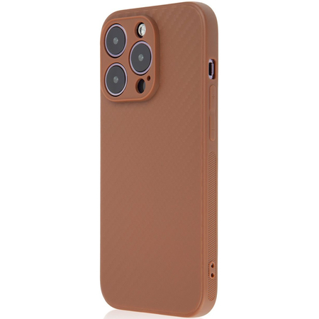 Чехол для iPhone 14 Pro Brosco Carbon Brown