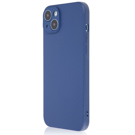 Чехол для iPhone 14 Plus Brosco Carbon Blue