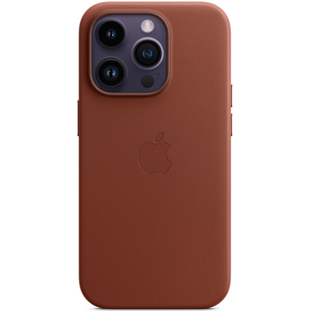 Чехол для iPhone 14 Pro Leather Case with MagSafe - Umber