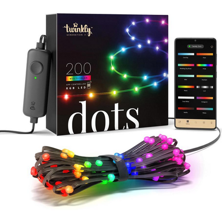 Программируемая светодиодная лента Twinkly Dots Gen II 200 LED (TWD200STP-BEU), Длина: 10 м, Цвет: Black / Черный