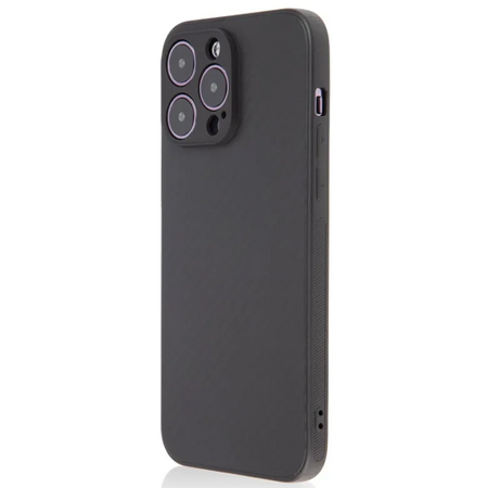 Чехол для iPhone 14 Pro Max Brosco Carbon Black