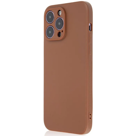 Чехол для iPhone 14 Pro Max Brosco Carbon Brown
