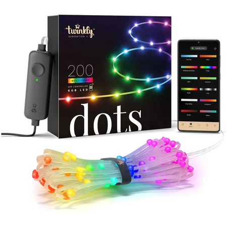 Программируемая светодиодная лента Twinkly Dots Gen II 200 LED (TWD200STP-TEU), Длина: 10 м, Цвет: Clear / Прозрачный