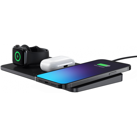 БЗУ Satechi Trio Wireless Charging Pad Space Gray, изображение 6