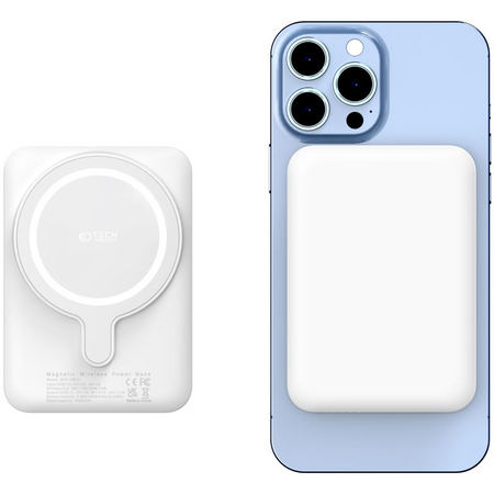 Внешний АКБ Tech-Protect PB10 LifeMag White, Цвет: White / Белый, изображение 3