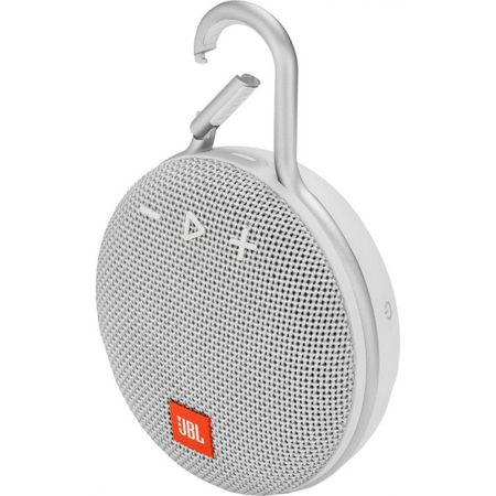 Портативная колонка JBL Clip 3 White (JBLCLIP3WHT), Цвет: White / Белый, изображение 2
