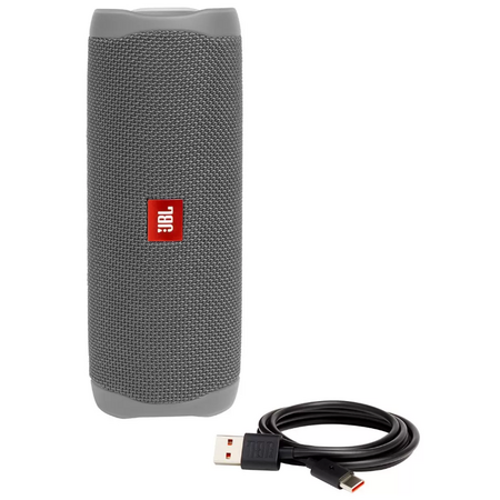 Портативная колонка JBL Flip 5 Grey (JBLFLIP5GRY), Цвет: Grey / Серый, изображение 5
