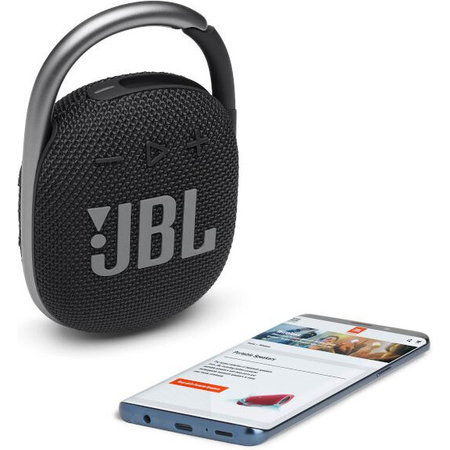 Портативная колонка JBL Clip 4 Black (JBLCLIP4BLK), Цвет: Black / Черный, изображение 9