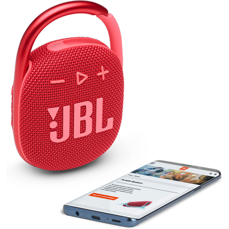 Портативная колонка JBL CLIP 4 Red (JBLCLIP4RED), Цвет: Red / Красный, изображение 9
