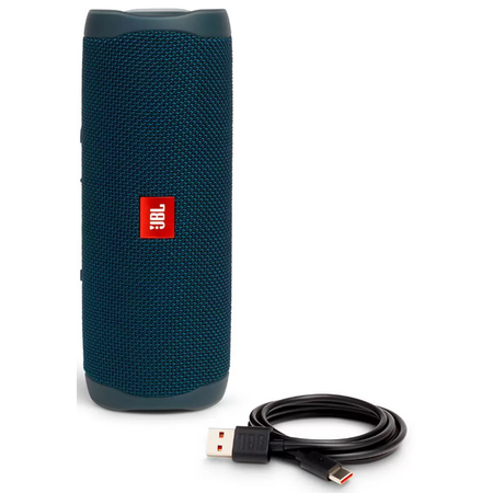 Портативная колонка JBL Flip 5 Blue (JBLFLIP5BLU), Цвет: Blue / Синий темный, изображение 5