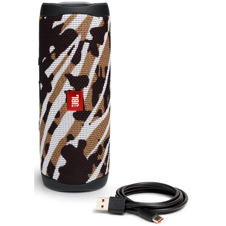 Портативная колонка JBL Flip 5 Black Star (JBLFLIP5BSRU), Цвет: Black Star / Черный узор, изображение 9