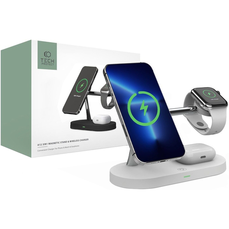 Зарядная станция TECH-PROTECT A12 WHITE, изображение 3