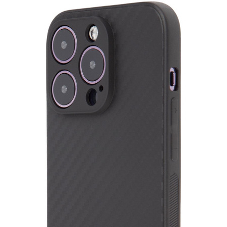 Чехол для iPhone 14 Pro Brosco Carbon Black, изображение 2