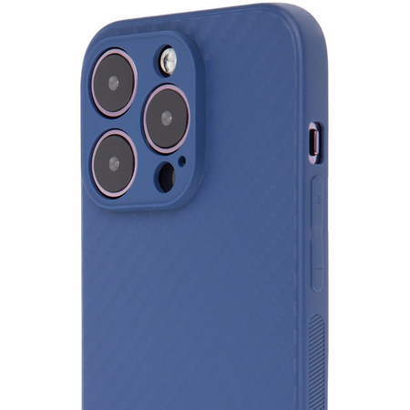 Чехол для iPhone 14 Pro Brosco Carbon Blue, изображение 2