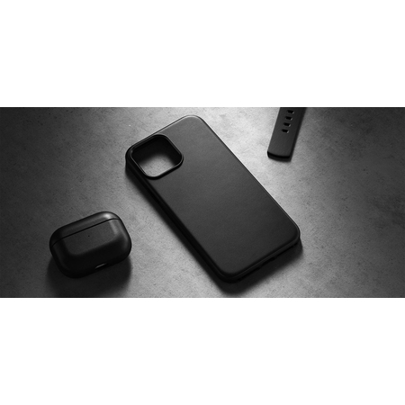 Чехол для iPhone 13 Pro Max Leather No Logo Black, изображение 5