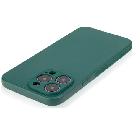Чехол для iPhone 14 Pro Max Brosco Carbon Dark Green, изображение 2
