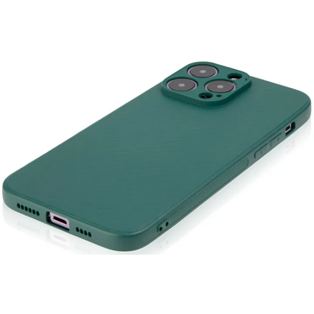 Чехол для iPhone 14 Pro Max Brosco Carbon Dark Green, изображение 3
