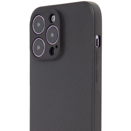 Чехол для iPhone 14 Pro Max Brosco Carbon Black, изображение 5