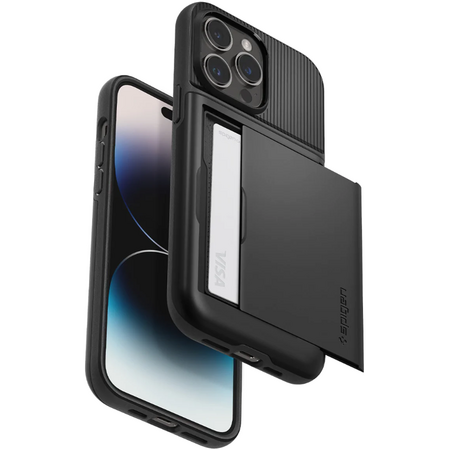 Чехол Spigen Slim Armor CS для iPhone 14 Pro Black, изображение 4