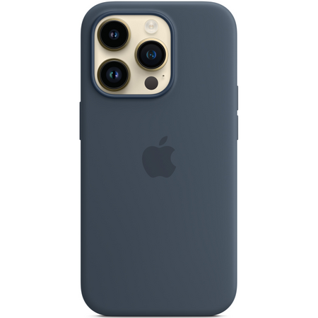 Чехол для iPhone 14 Pro Max Silicone Case Storm Blue, Цвет: Blue / Синий темный, изображение 2