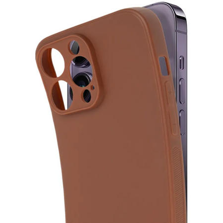 Чехол для iPhone 14 Pro Max Brosco Carbon Brown, изображение 5