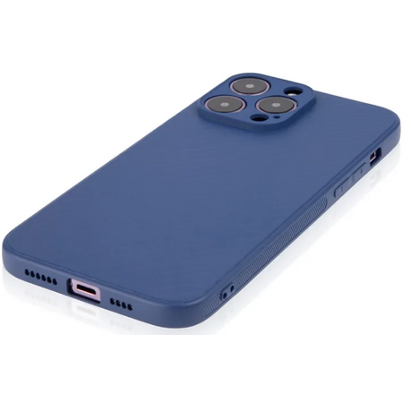 Чехол для iPhone 14 Pro Max Brosco Carbon Blue, изображение 3