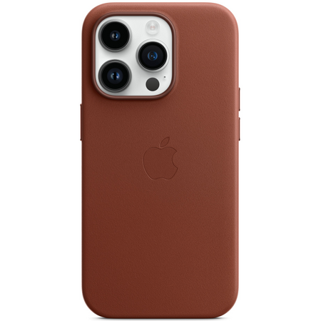 Чехол для iPhone 14 Pro Leather Case with MagSafe - Umber, изображение 3