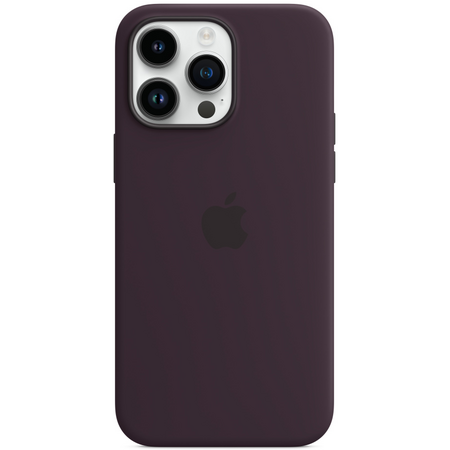 Чехол для iPhone 14 Pro Silicone Case with MagSafe - Elderberry, Цвет: Elderberry / Бузина, изображение 3