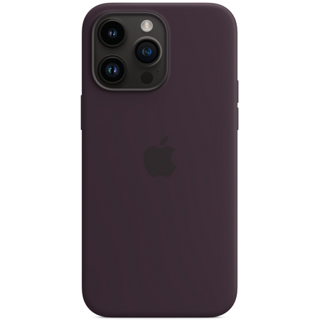 Чехол для iPhone 14 Pro Silicone Case with MagSafe - Elderberry, Цвет: Elderberry / Бузина, изображение 4