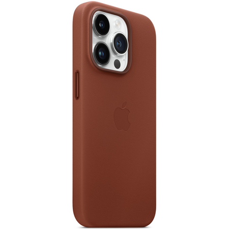 Чехол для iPhone 14 Pro Leather Case with MagSafe - Umber, изображение 5