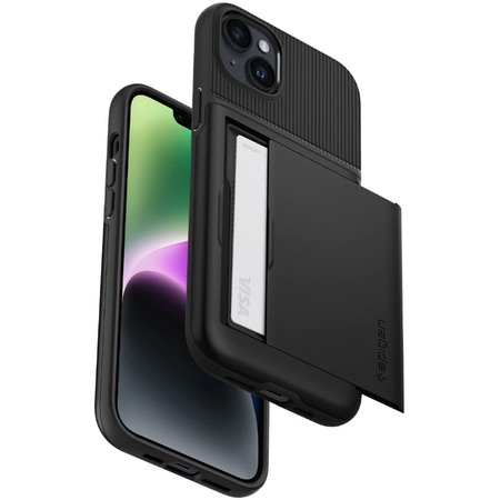 Чехол Spigen Slim Armor CS для iPhone 14 Black, изображение 3