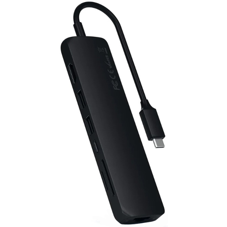 USB-хаб Satechi Aluminum Multi-Port Adapter with Ethernet Type-C Black, изображение 3