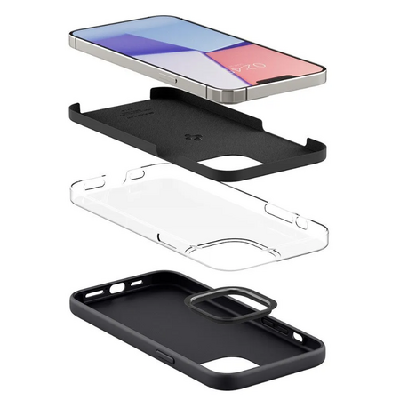 Чехол для iPhone 13 Pro Max Spigen Silicone Fit Black, изображение 7