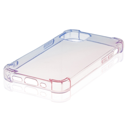 Чехол Brosco для iPhone 12 mini HardTPU DarkBlue-Pink, изображение 2