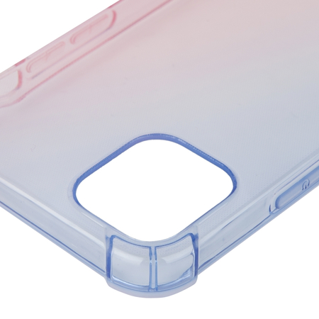 Чехол Brosco для iPhone 12 mini HardTPU DarkBlue-Pink, изображение 3