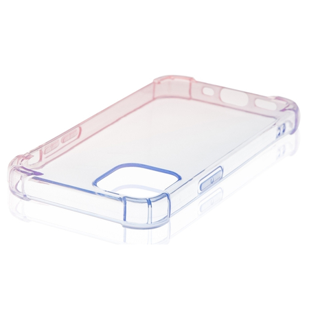 Чехол Brosco для iPhone 12 mini HardTPU DarkBlue-Pink, изображение 4