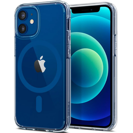 Чехол для iPhone 12 / 12 Pro Spigen Ultra Hybrid Mag (MagFit) Blue, изображение 3