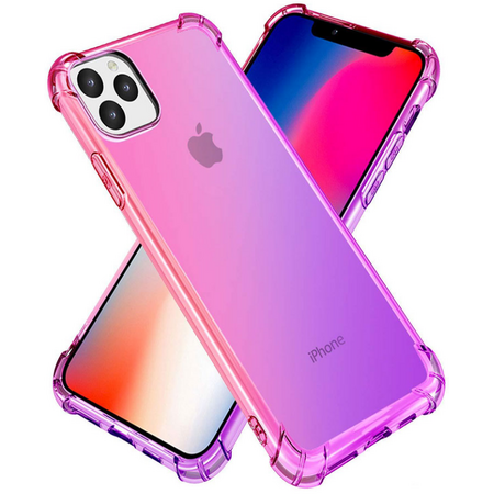 Чехол для iPhone 11 Pro Max Brosco HARDTPU Фиолетово-розовый