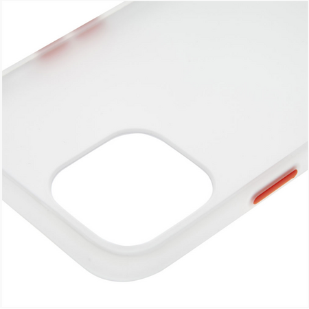 Чехол для iPhone 12 Pro Max Brosco STTPU Бело-красный, изображение 3