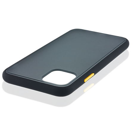 Чехол для iPhone 12 Mini Brosco STTPU Черно-Желтый, изображение 2