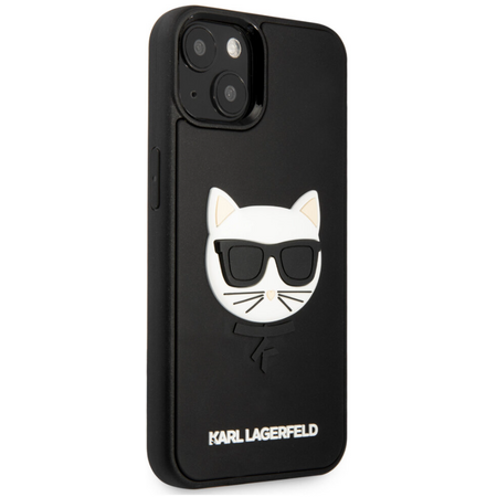 Чехол для iPhone 13 Lagerfeld 3D RUBBER CASE CHOUPETTE HEAD Black, изображение 2