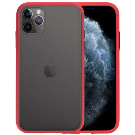 Чехол для iPhone 11 Pro Max Brosco STTPU Красно-черный, изображение 2