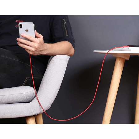Кабель USB-C to Lightning AUKEY 2m Red, изображение 3