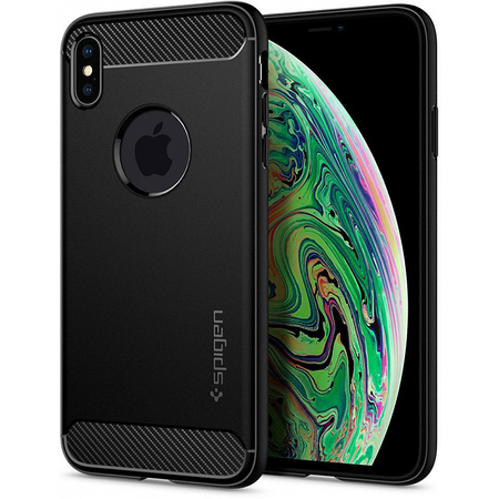 Чехол Spigen Rugged Armor для iPhone Xs Max (065CS25125) Black, изображение 2