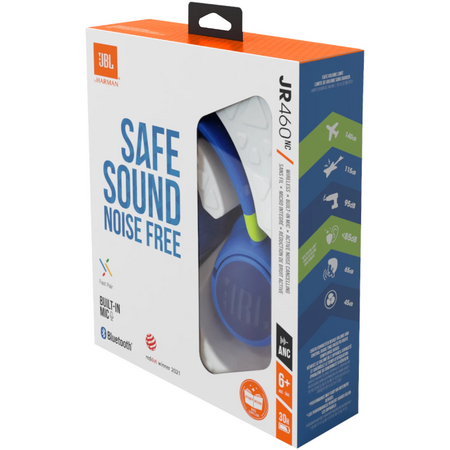 Беспроводные наушники JBL JR 460NC Blue, изображение 9