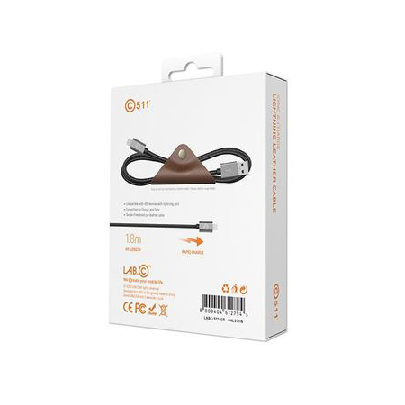 Кабель LAB.C USB на Lightning 1.8м., Серый, изображение 3